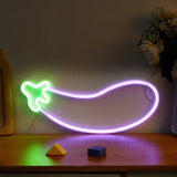 Boxtoday Chi-buy Cherry&Eggplant LED Neon sign USB Powered Or Battery Power Supply Neon Signs Night Light For Bedroom Living Room Decor L