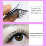 Boxtoday Reusable Adhesive Eyelashes New Arrival Wispy Thick Natural Eye Lashes Makeup Fake Eyelashes