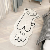 Boxtoday Bedside Rugs White Carpet Thickened Cartoon Door Mat Bedroom Rug LivingRoom Decorative IG Cute Kitten Puppy Customized 양탄자 тапис