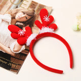 Boxtoday Red Antlers Christmas Headbands Children's Christmas Headwear Christmas Decorations Headbands