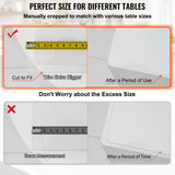 Boxtoday VEVOR 2mm PVC Table Cloth Transparent Clear Desk Cover Protector Plastic Soft Glass Waterproof Oilproof for Dining Table