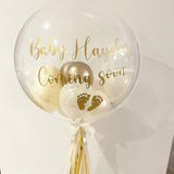 Boxtoday Custom Baby Shower Balloon Sticker 36inch Clear Bobo Bubble Balloon Decor Name Date Personaled Stickers Welcome Baby Party