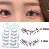 Boxtoday Korean U-shaped False Eyelashes Zhang Yuanying False Eyelashes Natural Wispy Soft V Shaped Lash Extension Comic Eye Clear Band