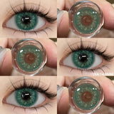 Boxtoday 1pair Colored Pupils for Eyes Green Eye Color Lenses Brown Natural Blue Eye Lenses High Quality Gray Lenses Soft Pupils