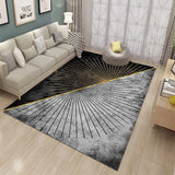 Boxtoday Nordic Style Living Room Carpet Indoor Gilt Abstract Square Floor Mat Printed Sofa Coffee Table Rug Home Decoration Washable Mat