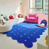 Boxtoday Klein Blue Irregular Decorative Living Room Carpet Simple Bedroom Soft Rug IG Cloakroom Leisure Area Plush Mats Ковер Tapis 러그