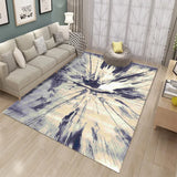 Boxtoday Nordic Style Living Room Carpet Indoor Gilt Abstract Square Floor Mat Printed Sofa Coffee Table Rug Home Decoration Washable Mat