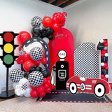 Boxtoday Race Car Traffic Lights Cardboard Cutout Fast One Backdrop DIY Boy Birthday Baby Shower Racing Theme Party Decoration Supplies