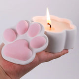 Boxtoday Cat Claw Storage Box Silicone Mold DIY with Lid Candle Jar Crafts Making Plaster Concrete Resin Ashtray Casting Molds Home Decor