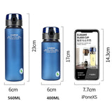 Boxtoday 9 Colors BPA Free Leak Proof Sports Water Bottle High Quality Tour Hiking Portable My Favorite Drink Bottles Cup 560/400ml