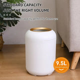 Boxtoday Small Bathroom Can - 9.5L/Garbage Bin,Trashcan, Plastic Wastebasket for Kitchen/Bedroom/Office/Dorm