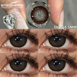 Boxtoday 1pair Color Contact Lenses for Eyes Black Lenses Cosmetic Big Eye Lenses Gray Pupils Lens Yearly Natural Eye Contacts