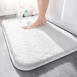 Boxtoday Super Thick Fluff Fiber Bath Mats Home Absorbent Floor Mat for Bathroom Door Thicken Soft Rug Non-slip Doormat Shower Room Mat