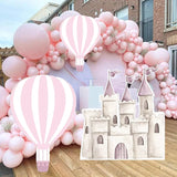 Boxtoday 91cm Pink Castles Party Cutout Baby Shower Girl Birthday Party Cardboard DIY Decor Wedding Anniversary Valentine's Day Backdrop