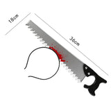 Boxtoday  Horror Props Blood Fake Ax Saws Knife Headband for Halloween Party Masquerade Mischief Props Decoration Kids Toy Gifts