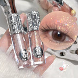 Boxtoday Highlight Eyeshadow Liquid Glitter Sequins Clear Eyeshadow Shiny Long-lasting Waterproof Ballet Style Korean Girl New Eye Makeup