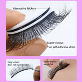 Boxtoday Reusable Adhesive Eyelashes New Arrival Wispy Thick Natural Eye Lashes Makeup Fake Eyelashes