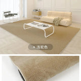 Boxtoday Light Luxury Solid Color Bedroom Decorative Carpet Living Room Sofa Thickened Carpets Balcony Study Office Soft Large Area Rugs