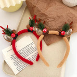 Boxtoday 1Pc Cute Deer Horn Hair Band Children's Christmas Headwear Autumn and Winter Plush Headband Hair Clip Women's Patry Accessories