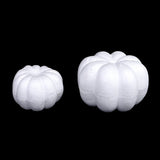 Boxtoday 1Pcs 10/13/20cm White Foam Pumpkin Model Realistic Handmade Pumpkins Artificial Fruits DIY Handmade Craft Decorative Decor Gift