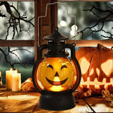 Boxtoday Halloween LED Hanging Pumpkin Lantern Light Ghost Lamp Candle Light Retro Halloween Party Home Decoration