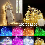 Boxtoday 1m/2m/3m/5m/10m Fairy String Lights Led USB Outdoor Battery Operated Garland Christmas Decorations Xmas New Year Ornaments Decor