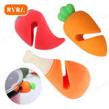 Boxtoday Creative Cute Little Pepper Carrot Chicken Leg Modeling Pot Lid Raising Silicone Anti-Spill Kitchen Practical Fun Gadget 1PC