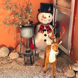 Boxtoday Large Christmas Standing Santa Claus Snowman Balloon 4D Christmas Aluminum Foil Balloon Navidad Christmas Party Home Decoration