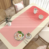 Boxtoday Minimalist Art Gradient Table Mat Oil Proof Waterproof Table Mats Easy Care Tablecloth Kitchen Decoration Easy Clean Tablecloth