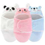 Boxtoday Soft Baby Sleeping Bags Warm Autumn and Winter Newborn Baby Wrap Blankets CartoonCocoon for babies Flannel  Baby Sleepsack 0-9M