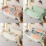 Boxtoday Summer Waffle Sofa Towel Bohemian style Cartoon Sofa cover home couch cover living room Blanket Sofa Protector