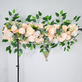 Boxtoday 100cm DIY Wedding Flower Wall Decor Arrangement Supplies Silk Peony Rose Artificial Flower Row Decoration Wedding Arch Backdrop