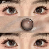 Boxtoday  NEW Korean Style Colored Eye Contacts  with Degree Myopia Green y2k Color Lenses Cosmetics Blue Big Eyes Lens Brown Pupils