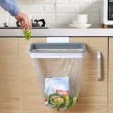 Boxtoday Portable Plastic Garbage Hanging Bag Kitchen Trash Storage Rack Bag Hook Scouring Pad Dry Shelf Holder Kitchen Organzier