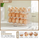 Boxtoday Egg Storage Box Side Door of Refrigerator Storage Organizer Kitchen Reversible Special Egg Storage Tray Kitchen Accessories