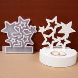 Boxtoday Star Candle Holder Silicone Mold DIY Stars Ornaments Making Plaster Concrete Resin Candlestick Molds Home Decor Craft Gifts