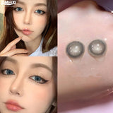 Boxtoday Black Color Contact Lenses Large Diameter Lenses Anime Accessories Prescription Myopic Annual Color Cosmetics Eye Contact Lenses