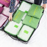 Boxtoday 6pcs Set Travel Suitcase Organizer Bags Luggage Packing Cubes For Travel Organizer Storage Shoe Clothes Luggage Organizer Bags