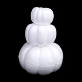 Boxtoday 1Pcs 10/13/20cm White Foam Pumpkin Model Realistic Handmade Pumpkins Artificial Fruits DIY Handmade Craft Decorative Decor Gift