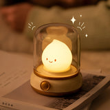 Boxtoday Mini Desktop LED Cute Night Lamp Creative USB Rechargeable Portable Cartoon Table Lamp For Coffee Bar Home Decor Hotel Bedroom