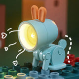 Boxtoday Mini LED Night Light Cartoon Rabbit Folding Table Lamp Kawaii Reading Light Student Lamp Detachable Magnetic Base Desktop Lamp