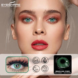 Boxtoday  2PCS Color Contact Lenses For Eyes Brail Girl Colored Lenses Blue Green Multicolored Lenses Contact Lens Beauty Makeup