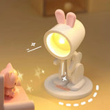 Boxtoday Mini LED Night Light Cartoon Rabbit Folding Table Lamp Kawaii Reading Light Student Lamp Detachable Magnetic Base Desktop Lamp