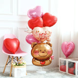 Boxtoday Happy Valentine’s Day Love Red Heart Bear Foil Balloons Wedding Anniversary Party Supplies Birthday Gift Home Outdoor Decoration