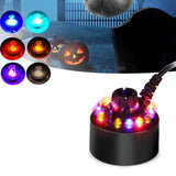 Boxtoday Halloween Decor Mist Maker Fogger Humidifier Water Fountain Pond Fog Atomizer Ornament for Christmas Party Halloween Decoration