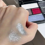 Boxtoday Cement Grey Black Eye Shadow Palette Makeup Eyes Glitter Long Lasting EyeShadow Earth Color Pigments Korean Makeup Cosmetics