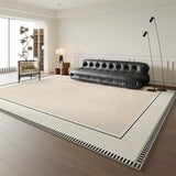 Boxtoday Black Beige Plaid Carpet Comfortable Easy Clean Non Slip TPR Rugs Modern Luxury Decoration Large Size Living Room Carpets Tapete