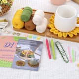 Boxtoday Crochet Coaster Kit With Instruction Knitting Yarn Thread Needles Hooks Easy Knit Accessories Set DIY Craft Supplies