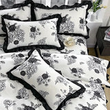 Boxtoday Bedding Set Ins High Beauty French Retro 4PCS Duvet Set Hepburn 3PCS Duvet Set Multifunctional Bedin Set For All Seasons