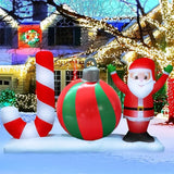 Boxtoday 55cm Inflatable Ball Eye-Catching Pvc Inflatable Xmas Decoration Vibrant Giant Ball for New Year